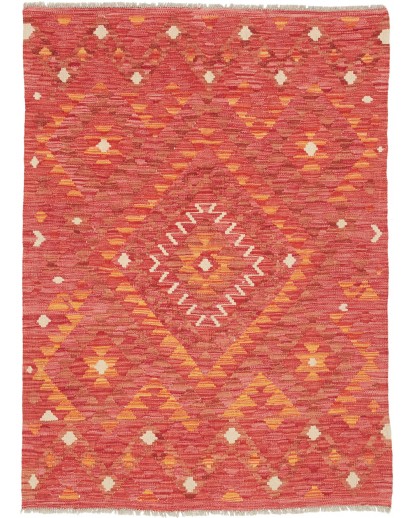 Tappeto Kilim Afghanistan rosso 106x144