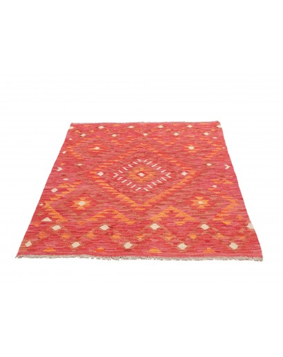Tappeto Kilim Afghanistan rosso 106x144