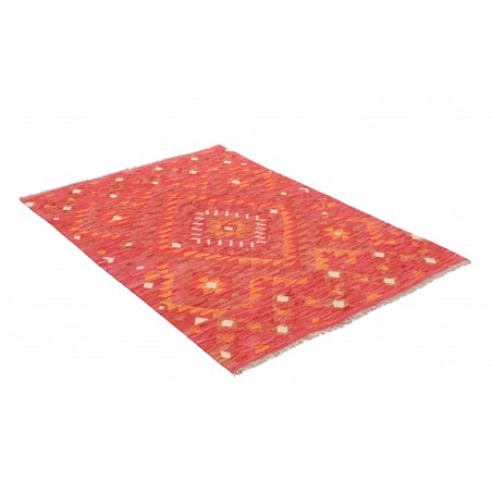 Tappeto Kilim Afghanistan rosso 106x144