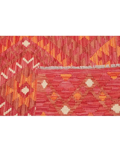 Tappeto Kilim Afghanistan rosso 106x144
