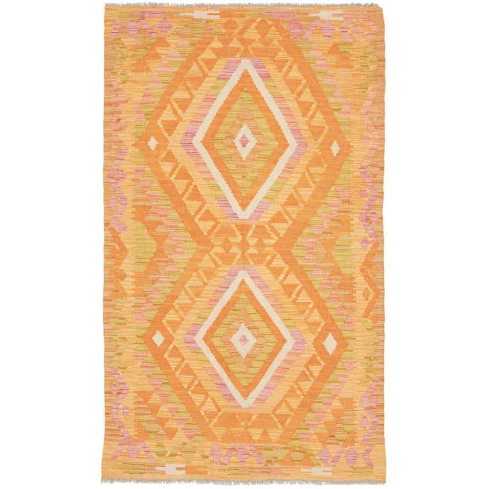 Tappeto Kilim Afghanistan marrone beige 98x165