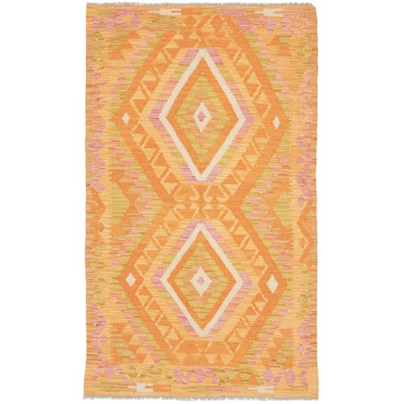 Tappeto Kilim Afghanistan marrone beige 98x165