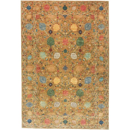 Tappeto Shahi Fine Pakistan arancione grigio 207x302