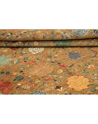Tappeto Shahi Fine Pakistan arancione grigio 207x302