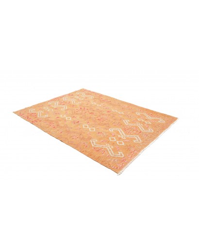 Tappeto Kilim Afghanistan marrone giallo 155x201