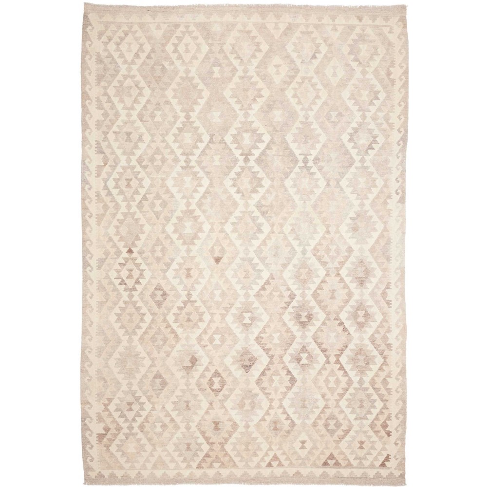 Tappeto Kilim Afghanistan bianco 200x296