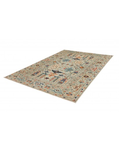 Tappeto Kazak Fine Pakistan beige grigio 203x299