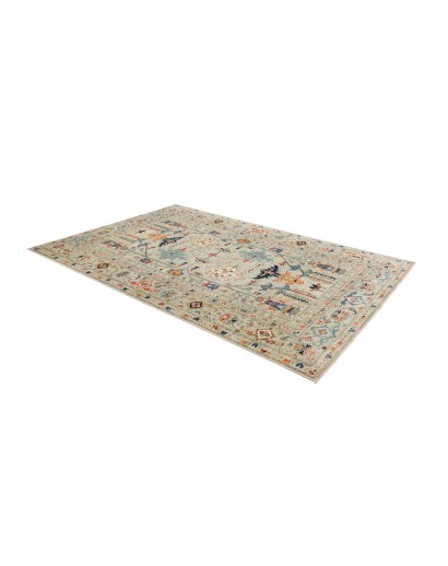 Tappeto Kazak Fine Pakistan beige grigio 203x299