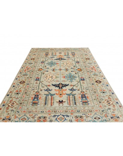Tappeto Kazak Fine Pakistan beige grigio 203x299
