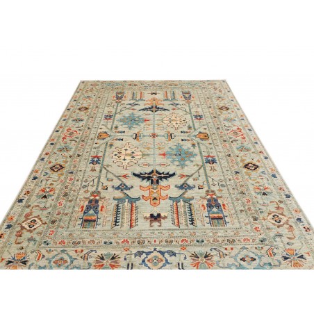 Tappeto Kazak Fine Pakistan beige grigio 203x299