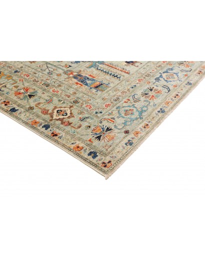 Tappeto Kazak Fine Pakistan beige grigio 203x299