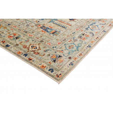 Tappeto Kazak Fine Pakistan beige grigio 203x299