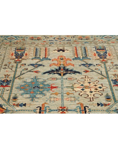 Tappeto Kazak Fine Pakistan beige grigio 203x299