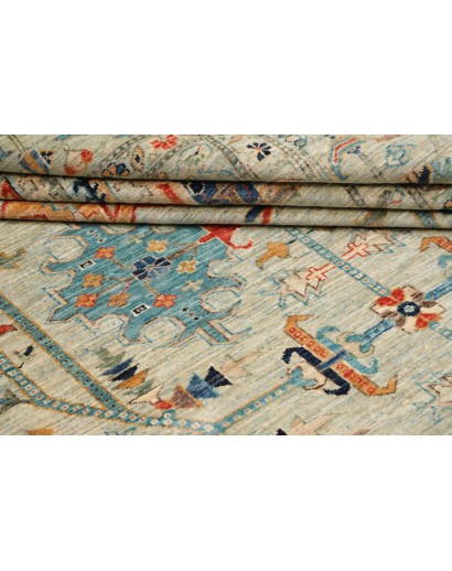Tappeto Kazak Fine Pakistan beige grigio 203x299