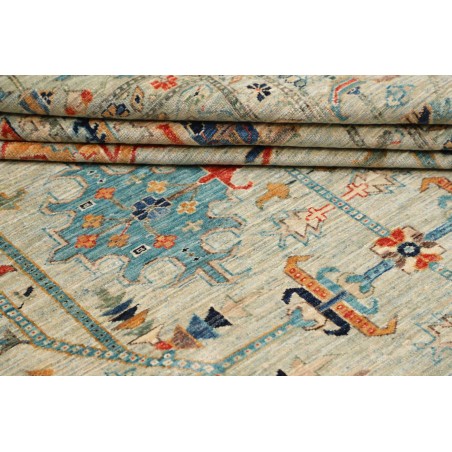 Tappeto Kazak Fine Pakistan beige grigio 203x299