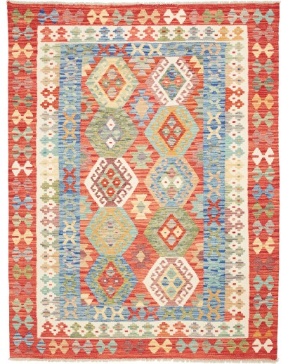 Tappeto Kilim Afghanistan marrone 154x201