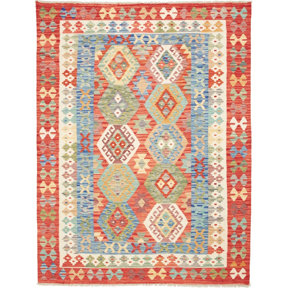 Tappeto Kilim Afghanistan marrone 154x201