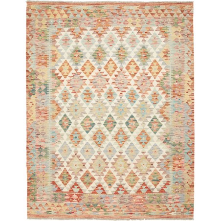 Tappeto Kilim Afghanistan beige marrone 153x200