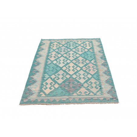 Tappeto Kilim Afghanistan beige blu 100x152