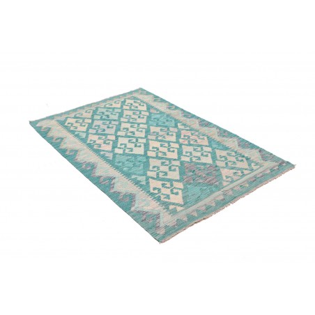 Tappeto Kilim Afghanistan beige blu 100x152