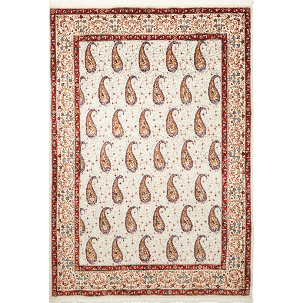 Tappeto Ilaam Persia bianco grigio 144x209