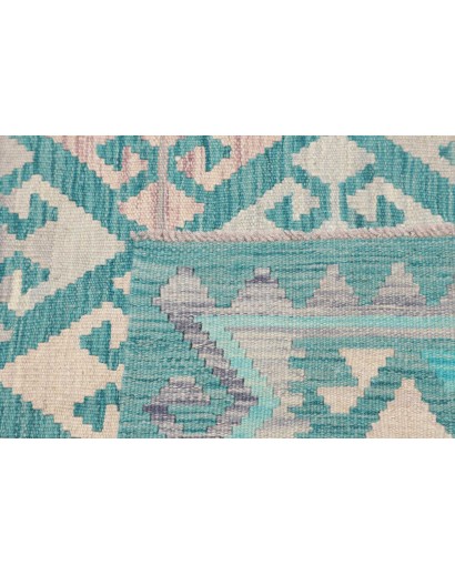 Tappeto Kilim Afghanistan beige blu 100x152