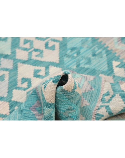 Tappeto Kilim Afghanistan beige blu 100x152