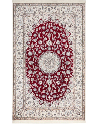 Tappeto Nain 6La Persia bianco grigio 135x217