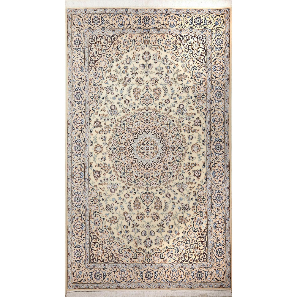 Tappeto Nain 9La Persia beige bianco 130x218