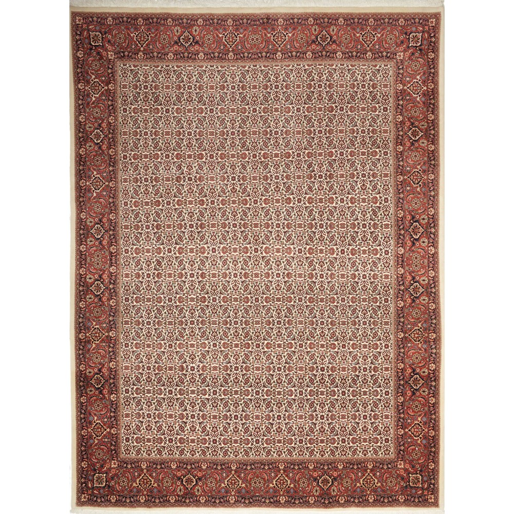 Tappeto Bidjar con seta Persia marrone 250x337