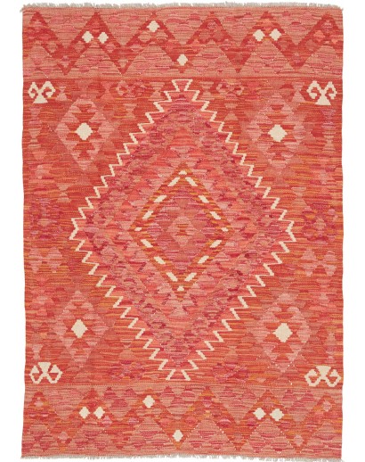 Tappeto Kilim Afghanistan rosso 102x147