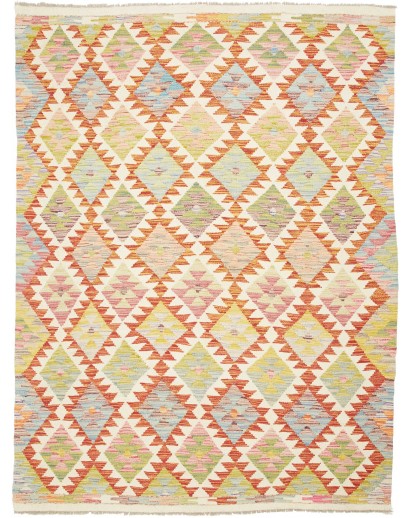 Tappeto Kilim Afghanistan giallo 156x206