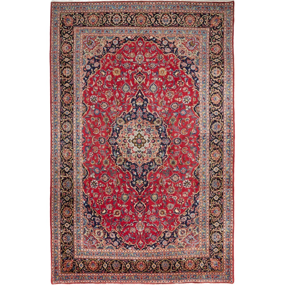 Tappeto Ardakan Persia marrone giallo 196x303