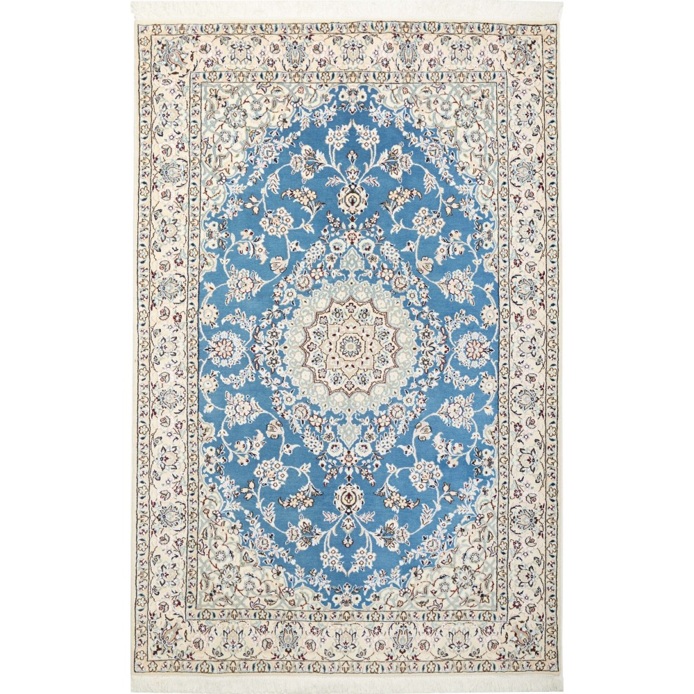 Tappeto Nain 9La Persia bianco blu 132x205