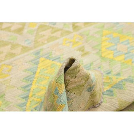 Tappeto Kilim Afghanistan marrone verde 101x148