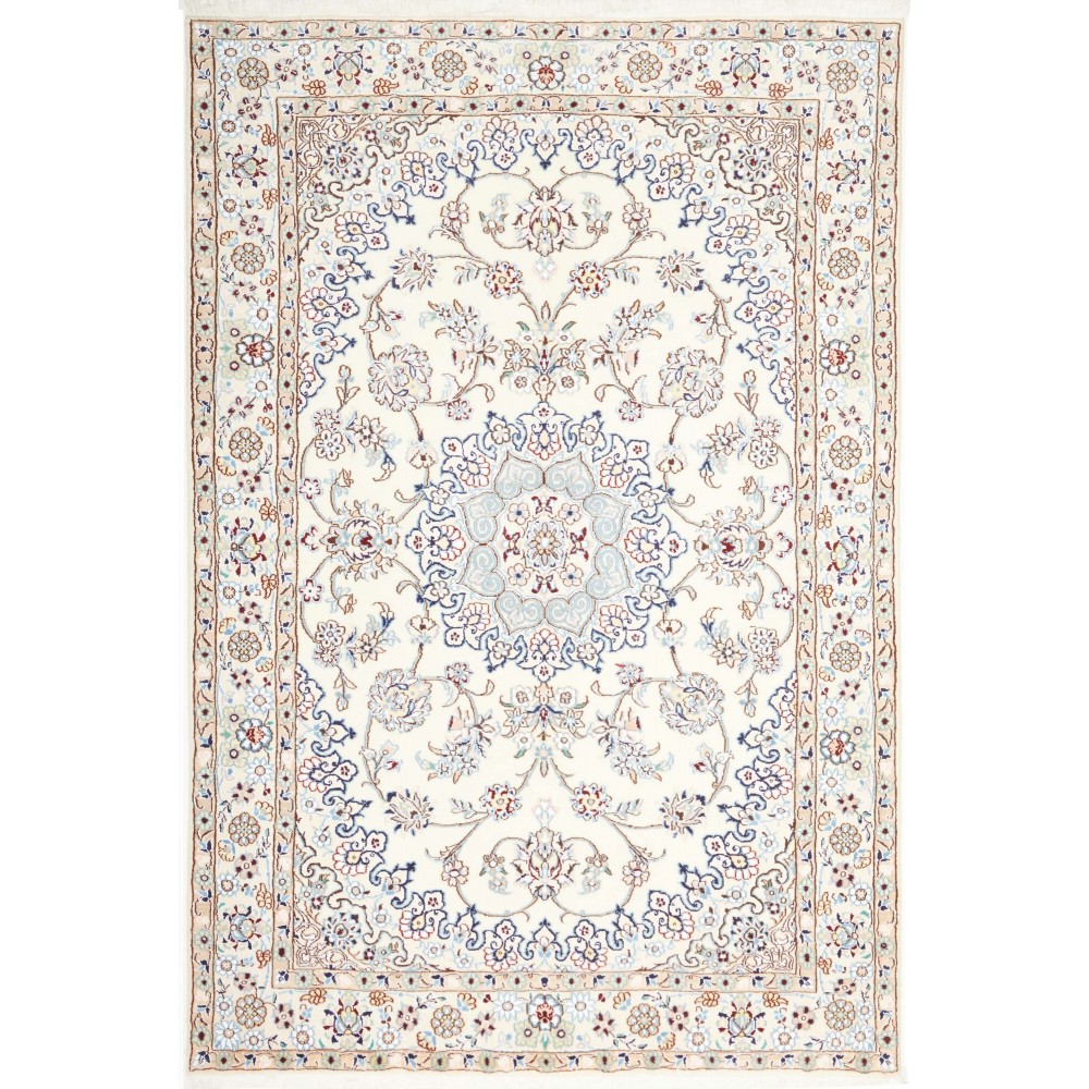 Tappeto Nain 9La Persia beige azzurro 138x204