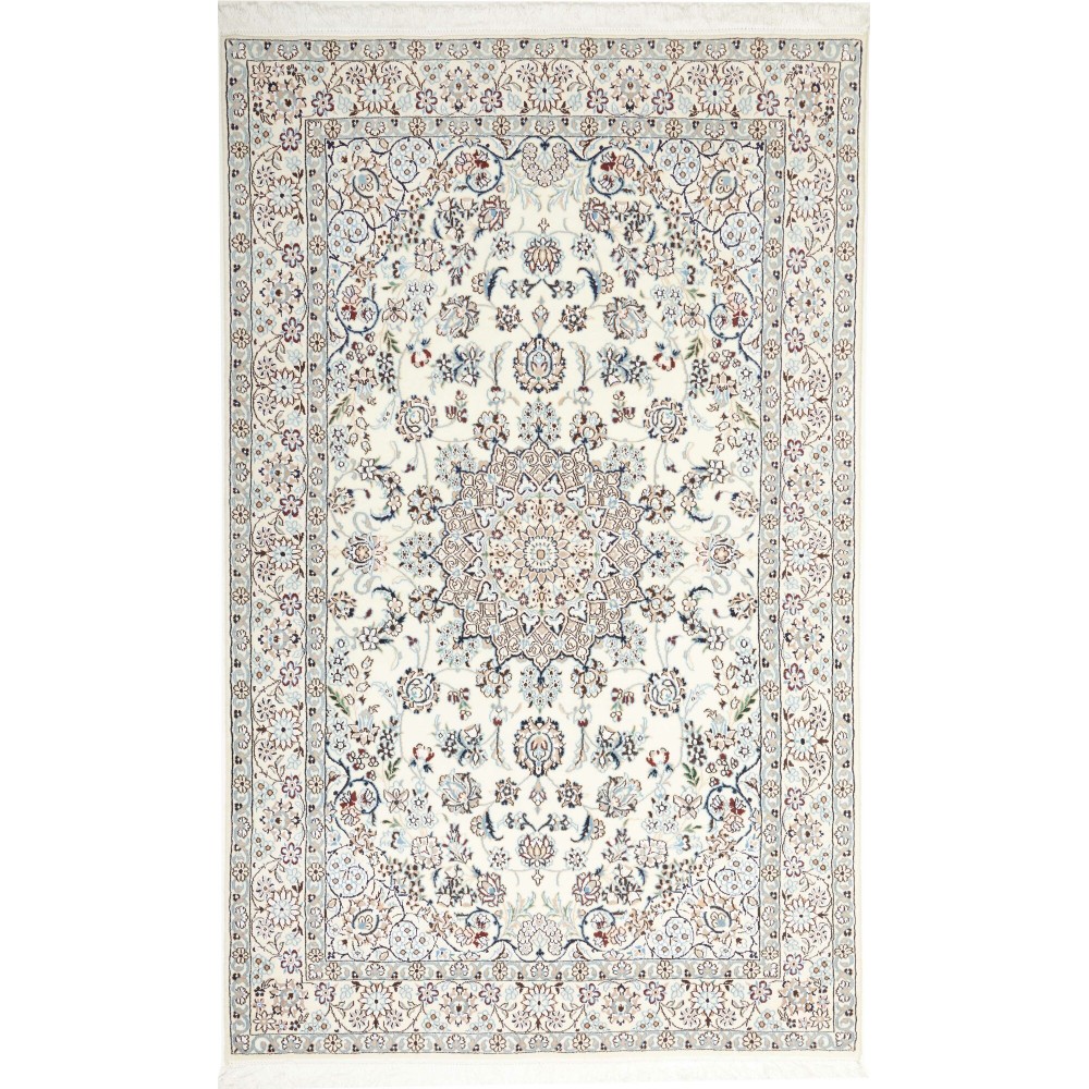 Tappeto Nain 9La Persia bianco verde 130x208