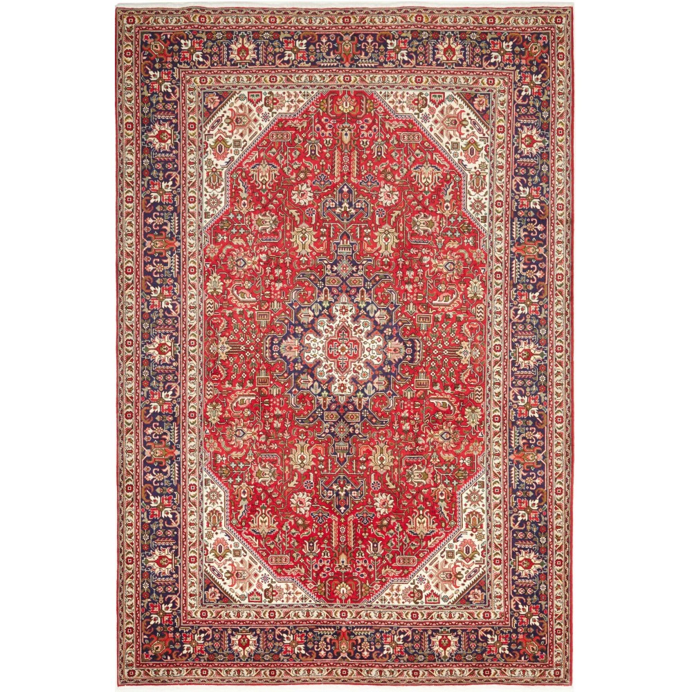 Tappeto Tabriz Persia marrone giallo 200x300