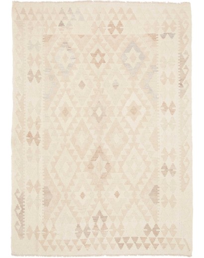 Tappeto Kilim Afghanistan bianco 133x184