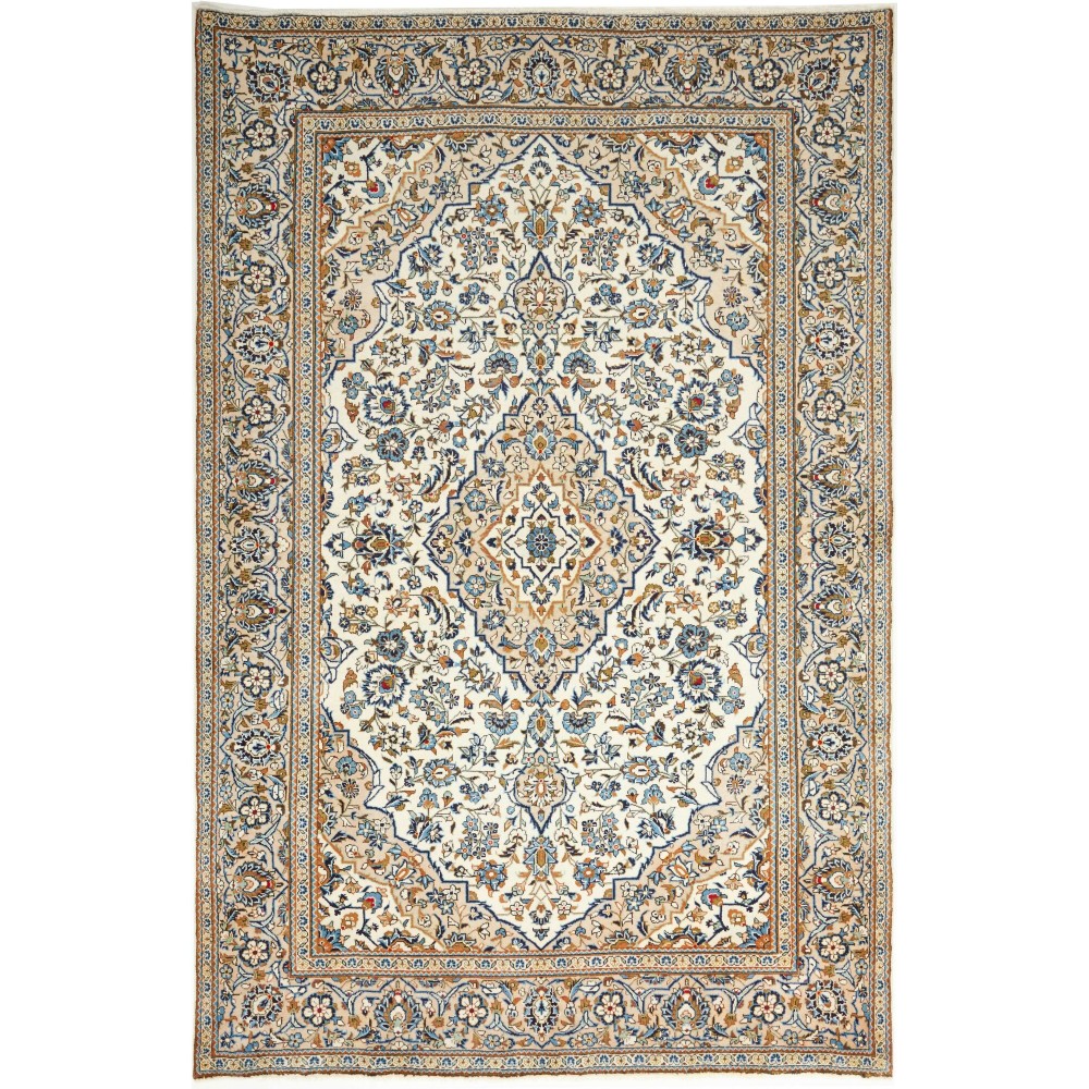 Tappeto Kashan Persia beige verde 200x304