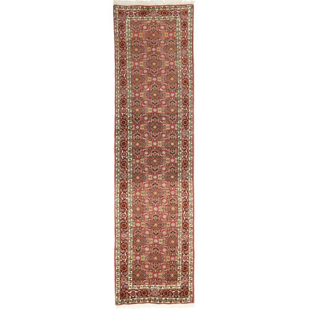 Tappeto Zandjan Persia marrone giallo 64x245