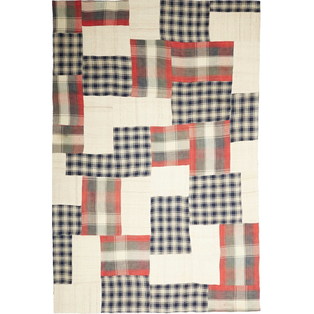 Tappeto Patch Persia bianco grigio 200x303