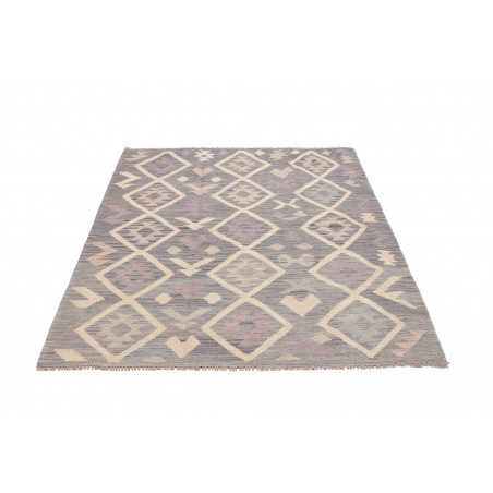 Tappeto Kilim Afghanistan azzurro bianco 127x172
