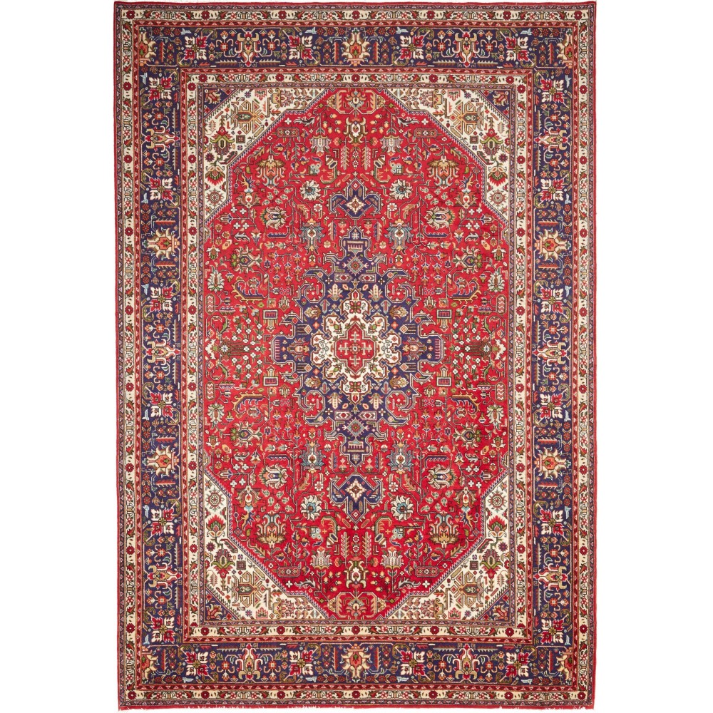 Tappeto Tabriz Persia marrone grigio 200x297