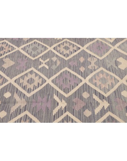 Tappeto Kilim Afghanistan azzurro bianco 127x172