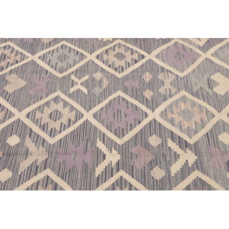 Tappeto Kilim Afghanistan azzurro bianco 127x172