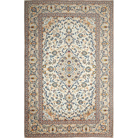 Tappeto Kashan Persia beige marrone 193x300