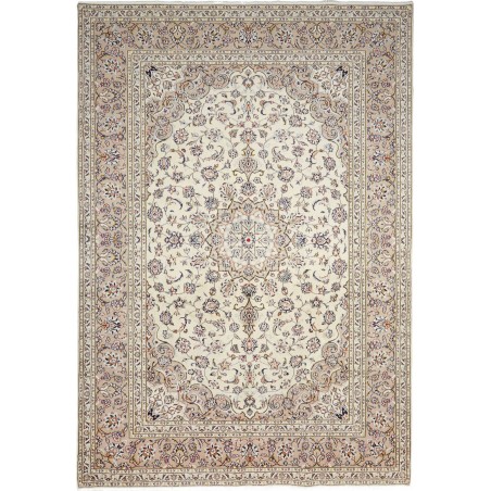 Tappeto Kashan Persia beige grigio 197x290