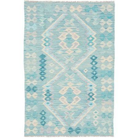 Tappeto Kilim Afghanistan beige bianco 100x153