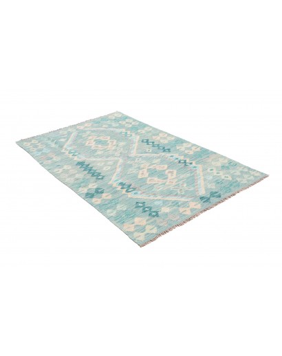 Tappeto Kilim Afghanistan beige bianco 100x153